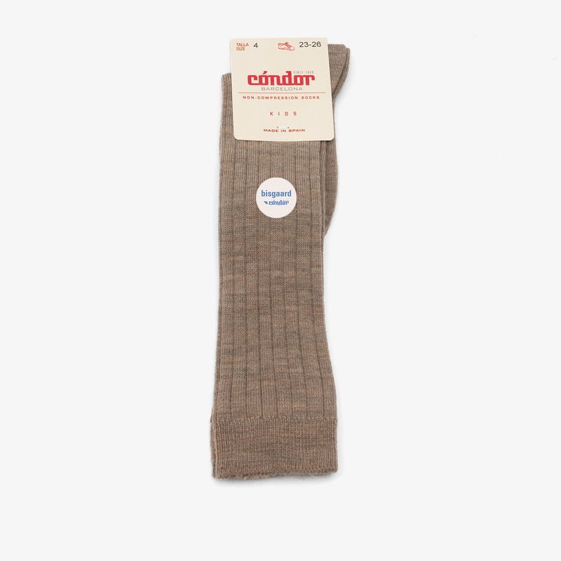 bisgaard x Cóndor merino wool rib knee high socks arena