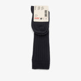 bisgaard x Cóndor merino wool rib knee high socks azul oscuro