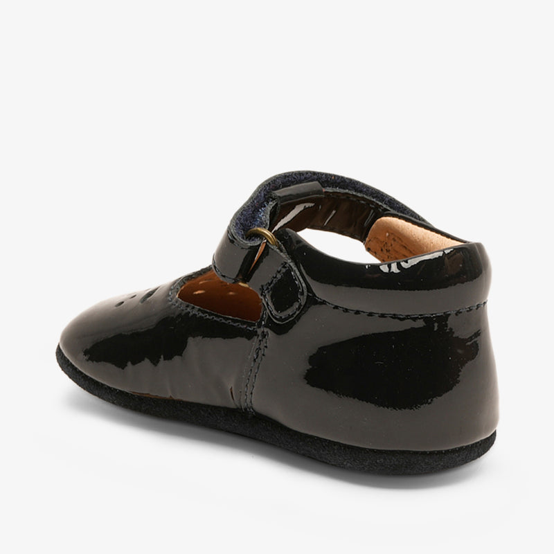 Navy patent baby shoes online