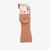 bisgaard x Cóndor cotton rib knee high socks nougat