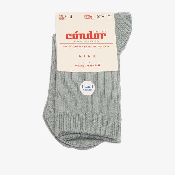 bisgaard x Cóndor cotton rib short socks dry green