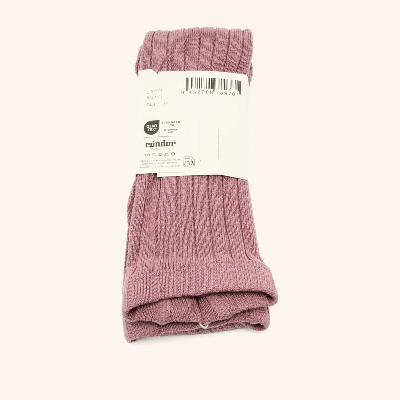bisgaard x Cóndor cotton rib tights iris