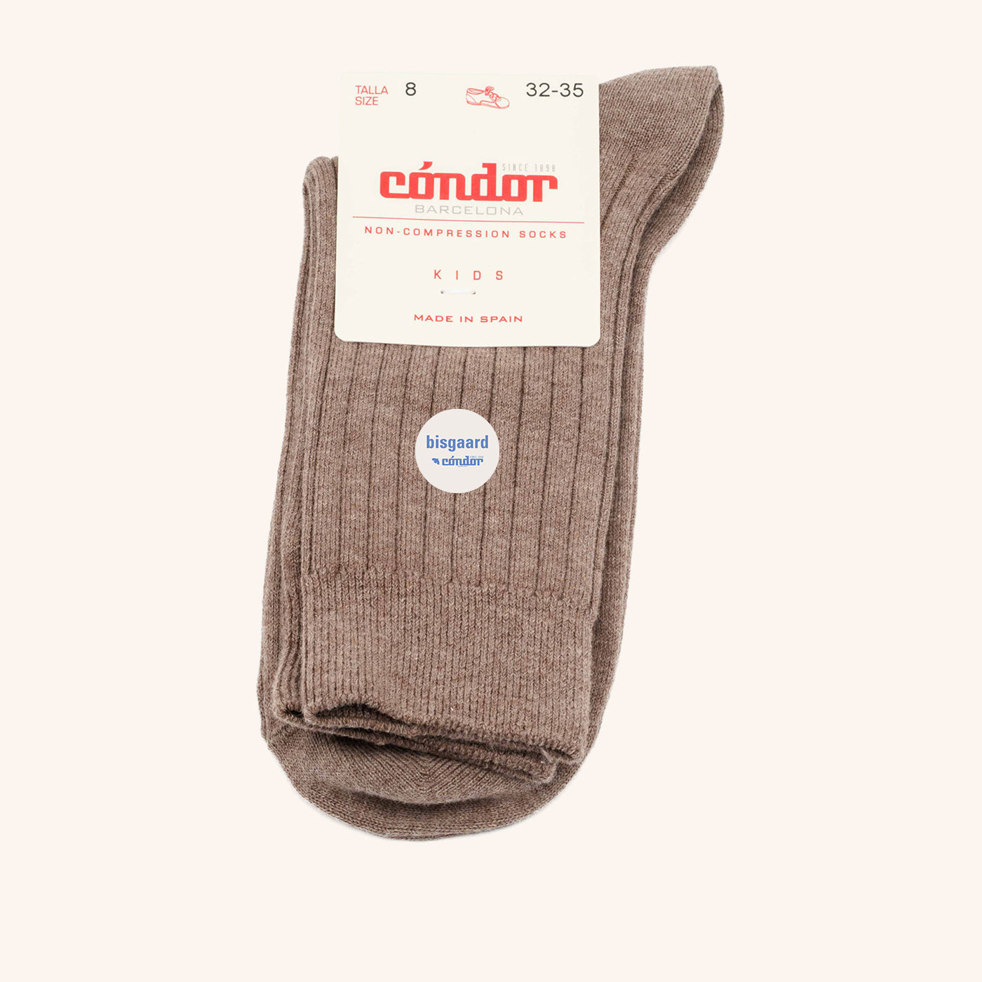 bisgaard x Cóndor cotton rib short socks tronco