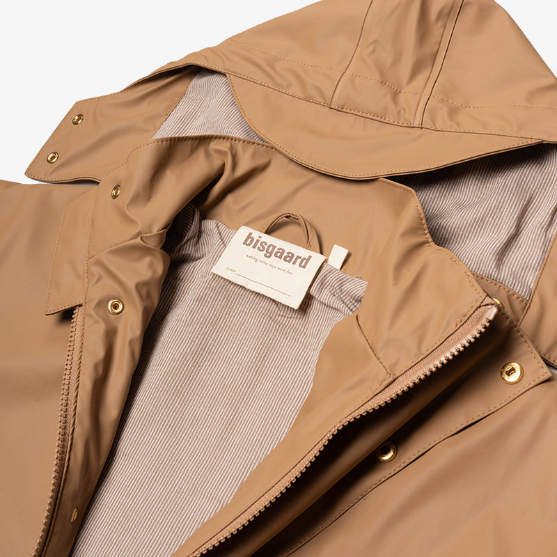 bisgaard aarhus rain jacket caramel