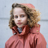 bisgaard aarhus rain jacket rose hip