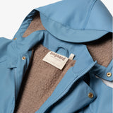 bisgaard aarhus rain suit wool pigeon blue